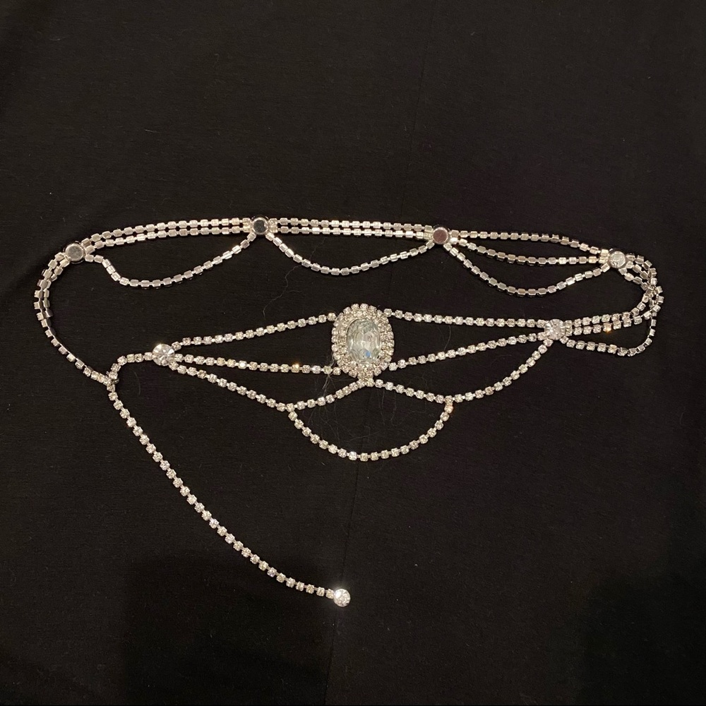 Vintage Rhinestone Belt - Picture 4 of 6
